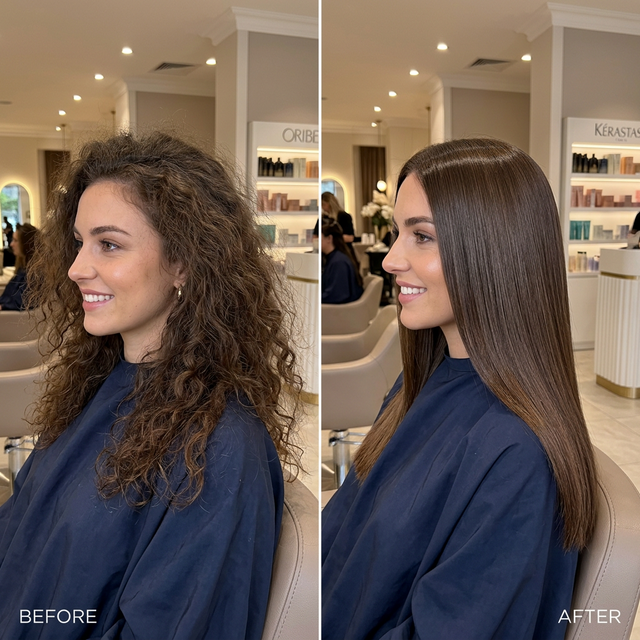 Кератиновое выпрямление